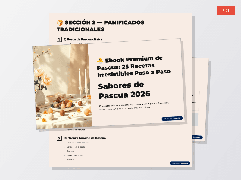 Sabores de pascua. 25 recetas para hacer desde tu casa — Documentos