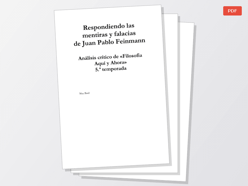 Respondiendo las mentiras y falacias de Jose Pablo Feinmann — Documentos
