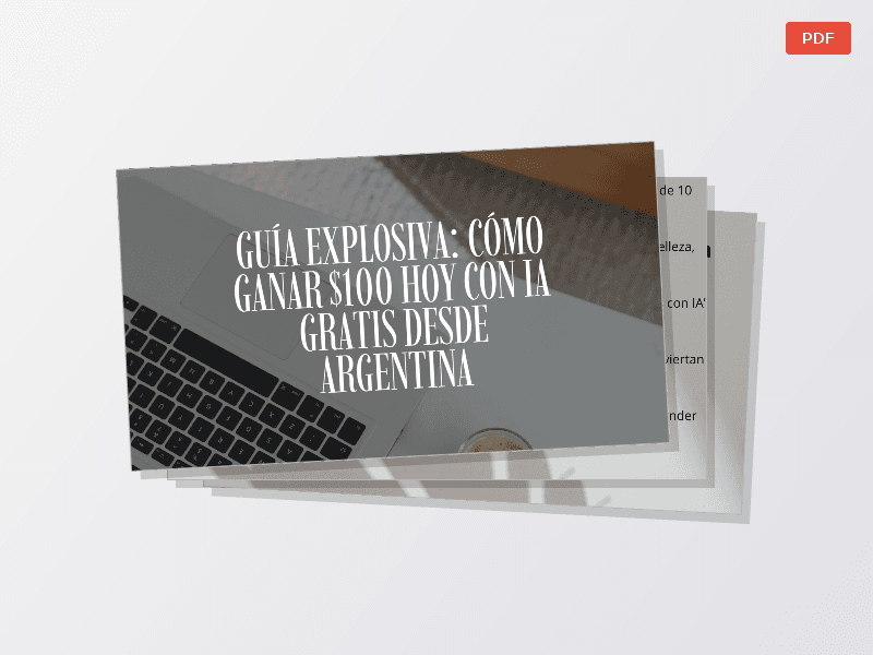 De Cero a $100 Hoy – Guía IA Gratis con Celu (Argentina) — Documentos