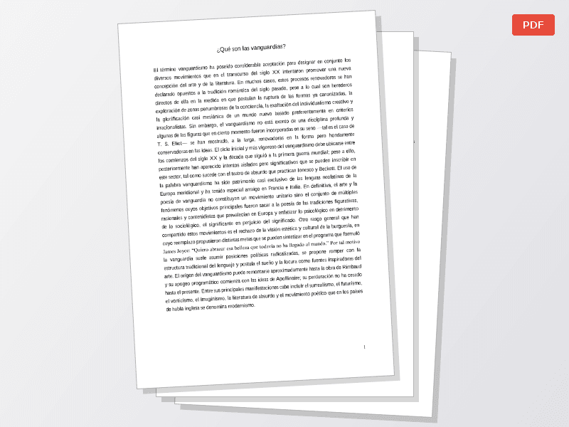 Vanguardias — Documentos