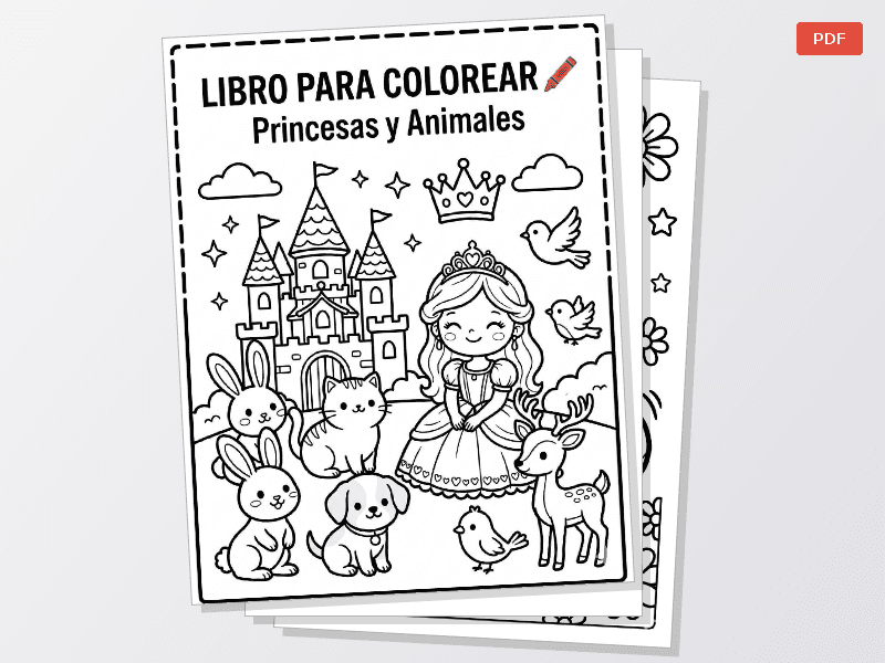 Libro para Colorear Infantil PDF Imprimible — Documentos