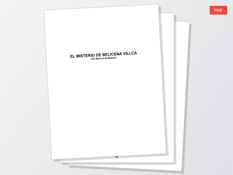 El misterio de belicena villca  — Documentos