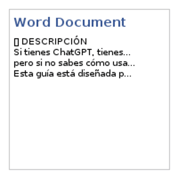 GUÍA DEFINITIVA DE CHATGPT MAS 1200 PROMPTS +MODO DE USO +IDEAS - imagen 1