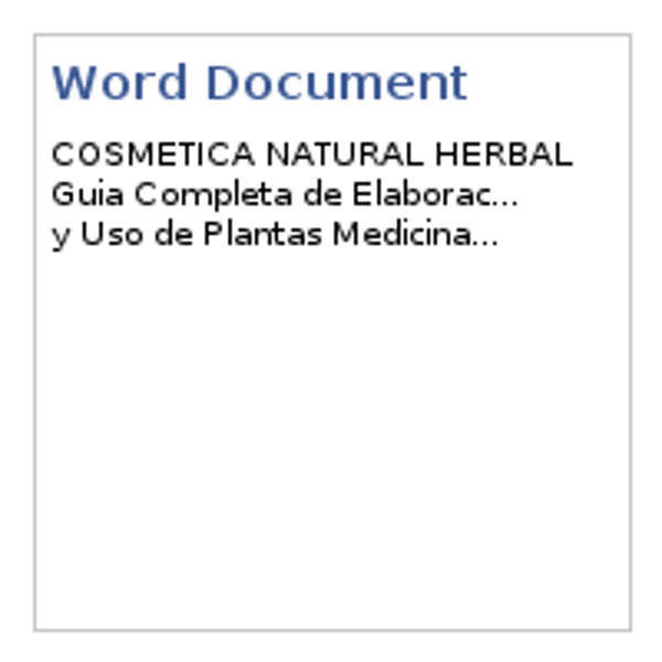 Cosmetica Natural Herbal  - imagen 1