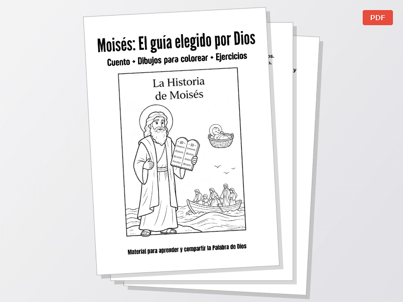 Cuadernillo para colorear: La historia de Moisés - imagen 1