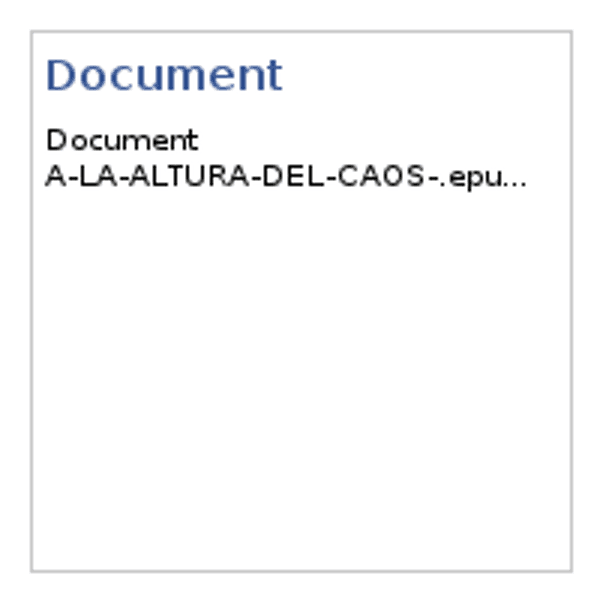 A La Altura del Caos – Ebook Oficial — Documentos