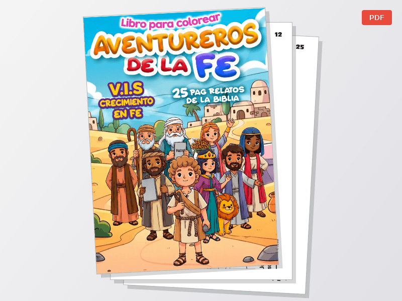 Aventureros de la Fe – Libro Bíblico Infantil para Colorear en PDF — Documentos
