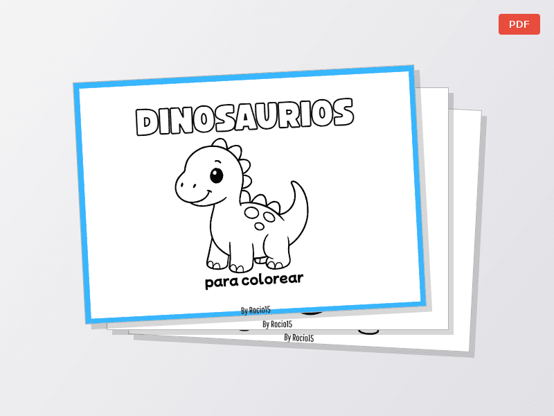 DINOS PARA COLOREAR - imagen 1
