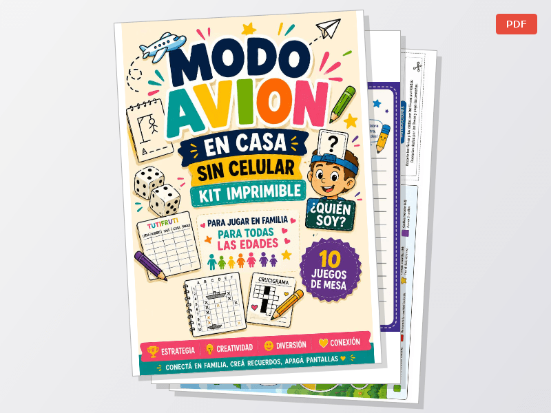 LIBRO DE ENTRETENIMIENTO FAMILIAR- MODO AVION EN CASA SIN CELULAR- DESCONECTA PARA CONECTAR. — Documentos