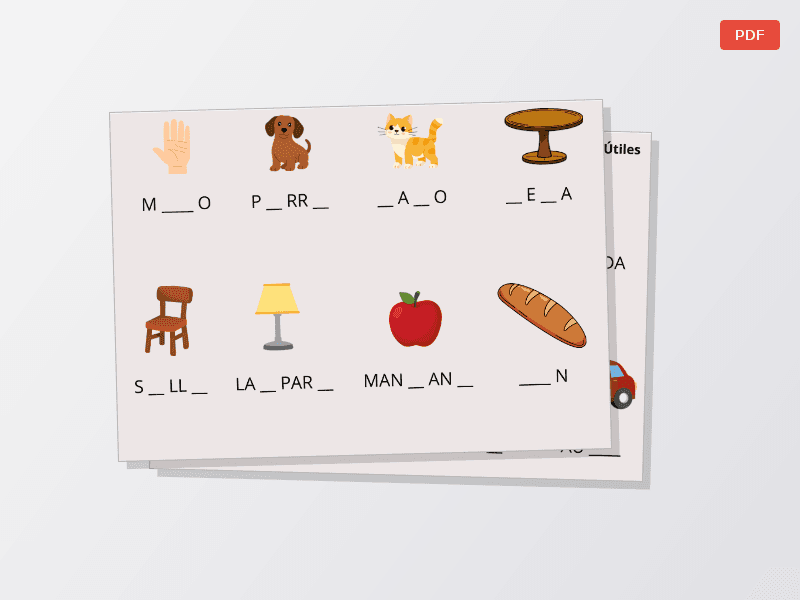 Ficha educativa- Completa las palabras.