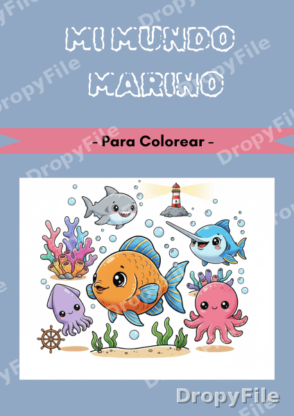Mí mundo marino para colorear(PDF) — Documentos