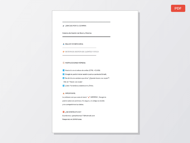 Sistema de Gestión de Stock y Clientes  - imagen 1