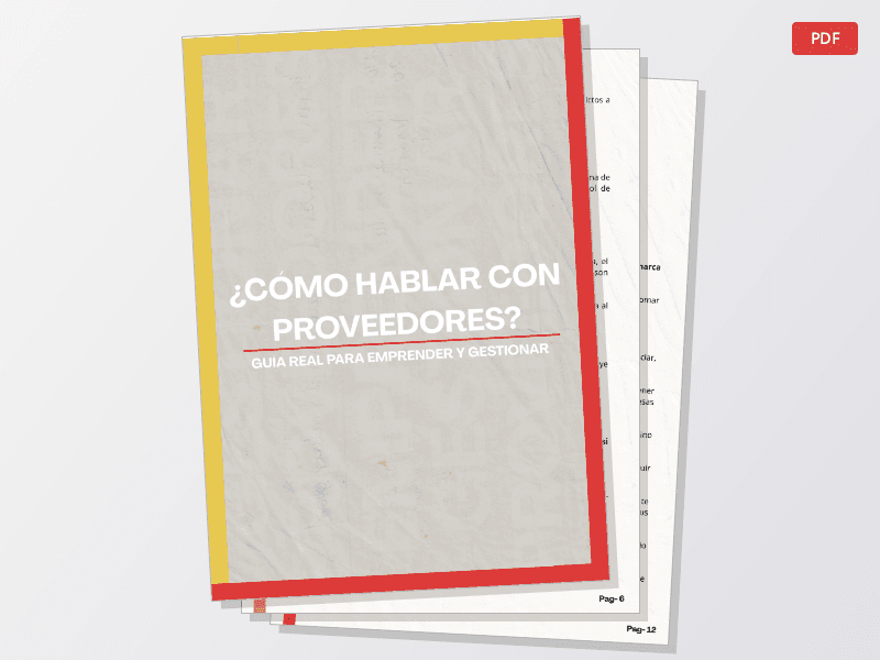 ¿Cómo hablar con proveedores? Guía real para emprender y gestionar — Documentos