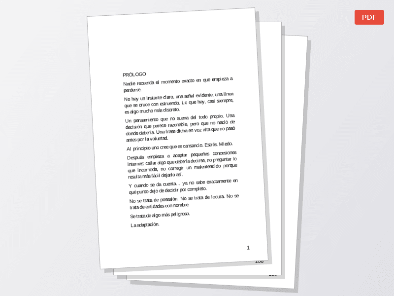 La conciencia tomada — Documentos