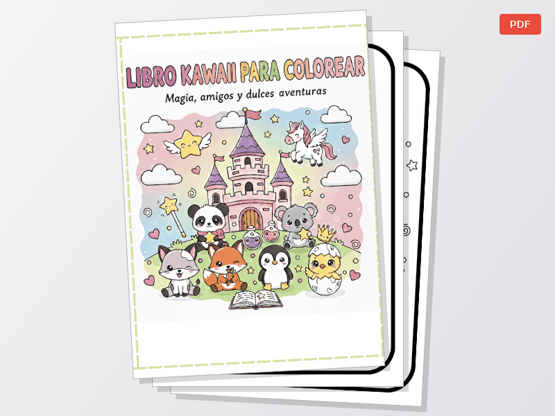 Libro kawaii para colorear(PDF) — Documentos