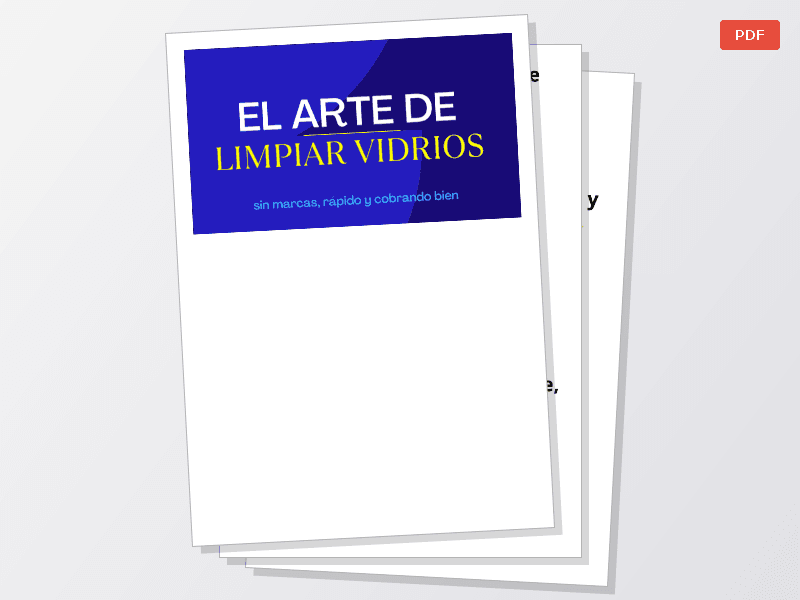 Sobre limpieza de vidrios y limpieza de obra en ventanas — Documentos