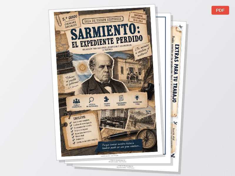 EL EXPEDIENTE PERDIDO – Sala de Escape sobre Sarmiento | 5.º grado — Documentos