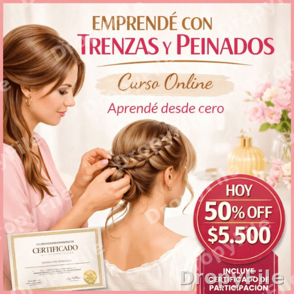 Curso digital de trenzas y peinados - imagen 1
