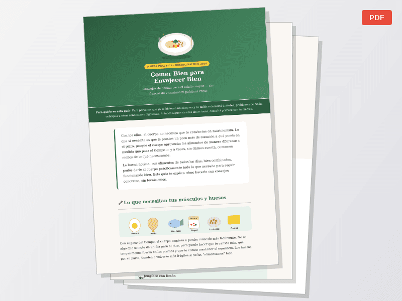 Comer bien para Envejacer bien - imagen 1