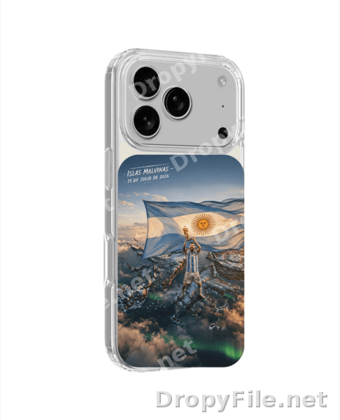 Funda de Messi y las Malvinas 2026