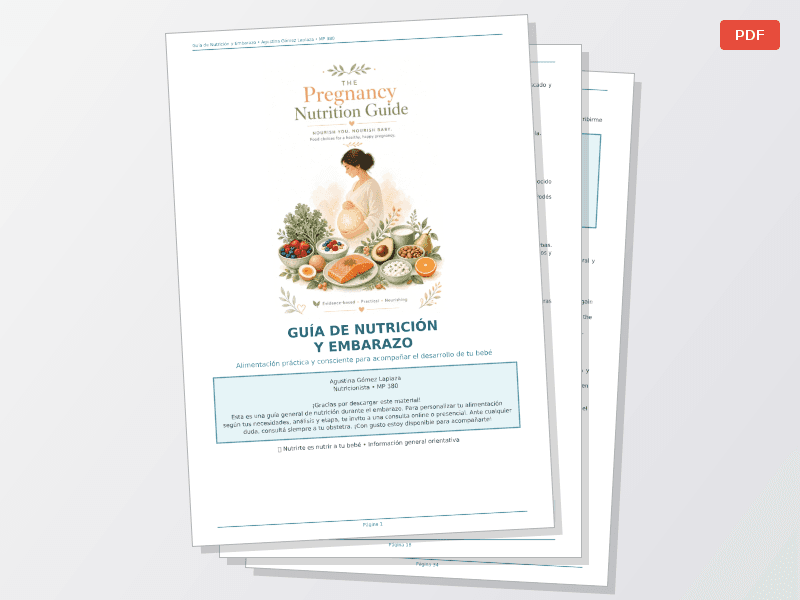 Guía de Nutrición y Embarazo  — Documentos