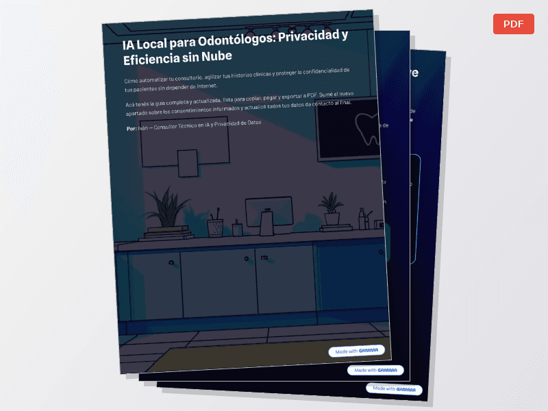 IA Local para Odontólogos: Privacidad Total sin Nube — Documentos