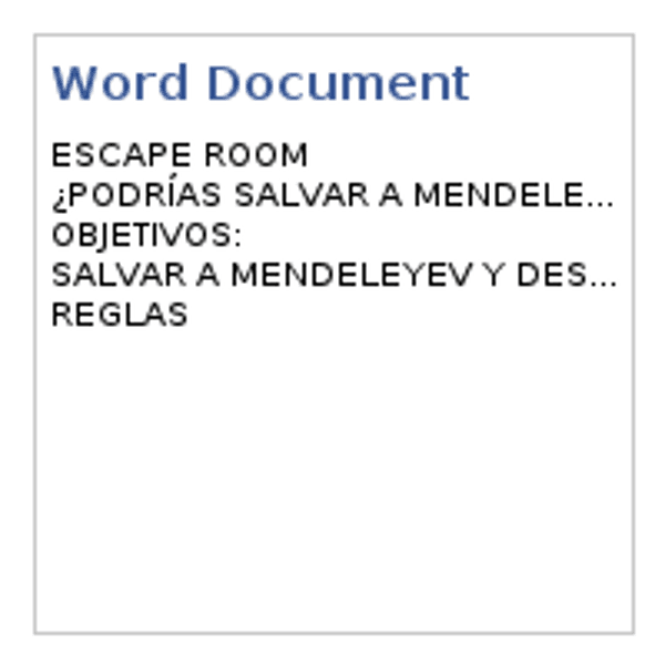 Guía de actividades escape room, imagen 1