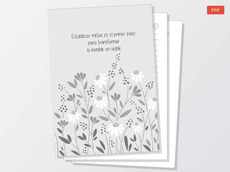 Interior Cuaderno/planner organizador digital — Documentos