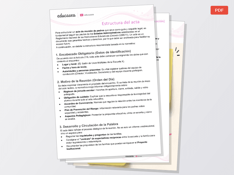 MODELOS DE ACTAS ESCOLARES — Documentos