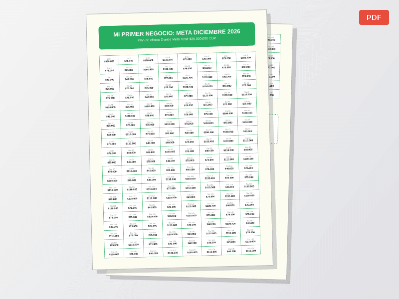 🚀💰Impulso 2026: Tu Primer Negocio Sin Excusas 🔥 Pack Excel Organizador + Ahorro Sueldo minimo Col - imagen 1