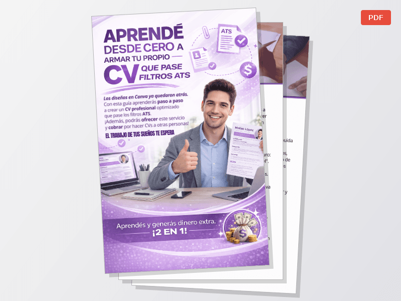 Aprendé a armar desde 0 tu propio CV pro apto filtros ATS - imagen 1