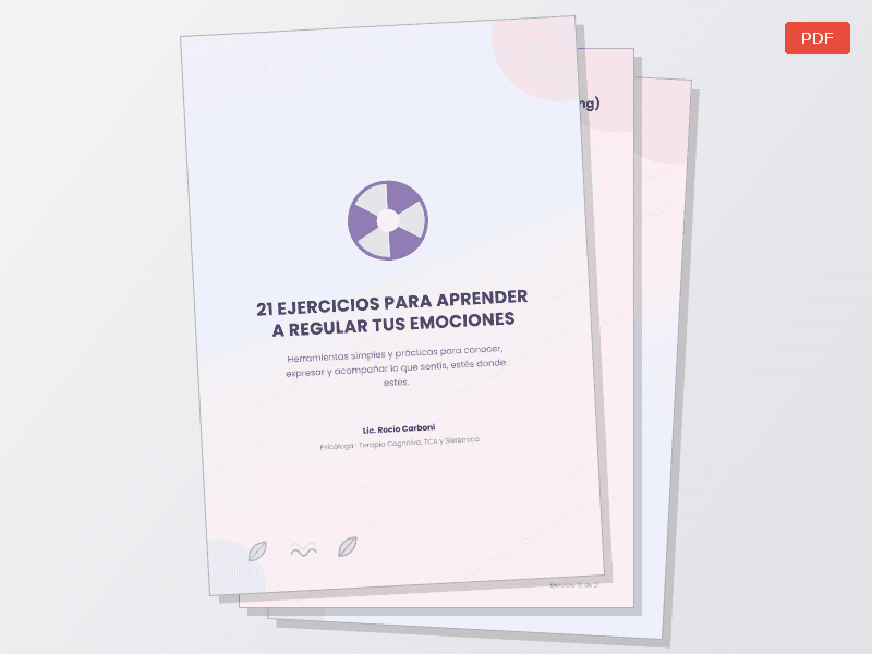 21 EJERCICIOS PARA APRENDER A REGULAR TUS EMOCIONES — Documentos