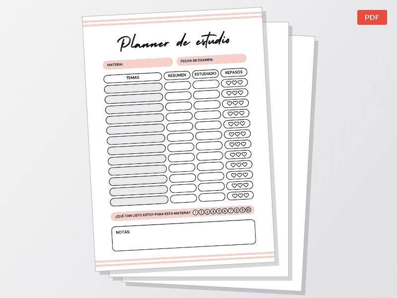 Planner de estudio 2026 — Documentos