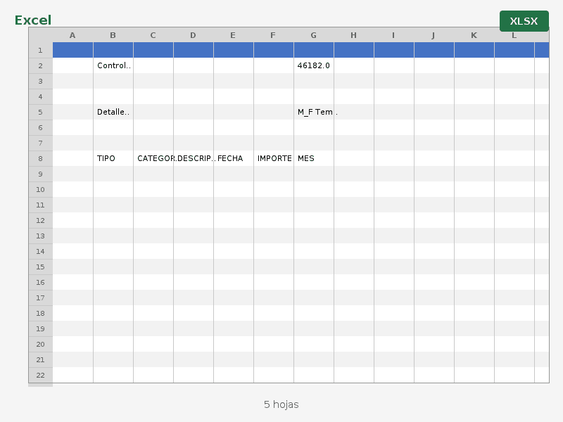 Plantilla de Excel - imagen 1
