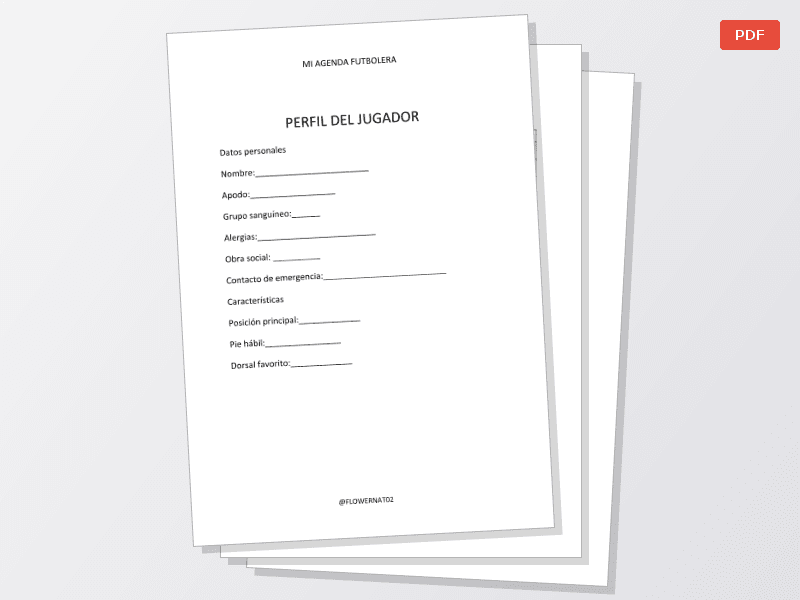 INTERIOR AGENDA FUTBOLERA AMATEUR - imagen 1