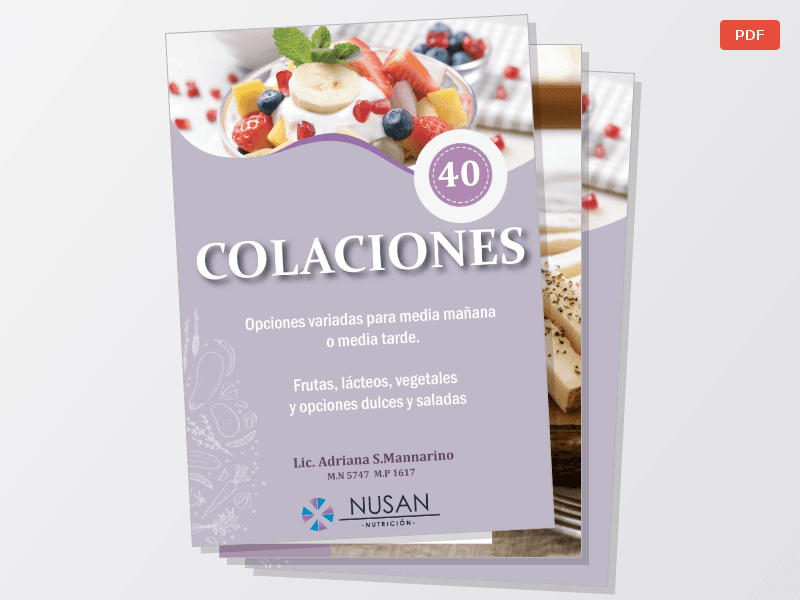 40 IDEAS DE COLACIONES SALUDABLES — Documentos