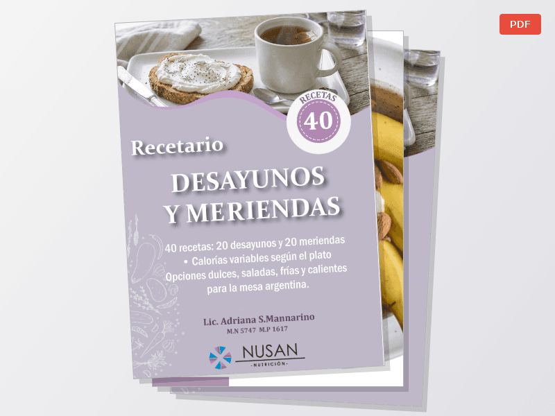 RECETARIO DESAYUNO Y MERIENDAS — Documentos