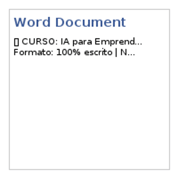 Curso IA — Documentos