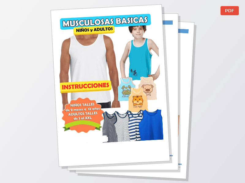 Curso Musculosas Adultos y Niños + Moldes - imagen 1