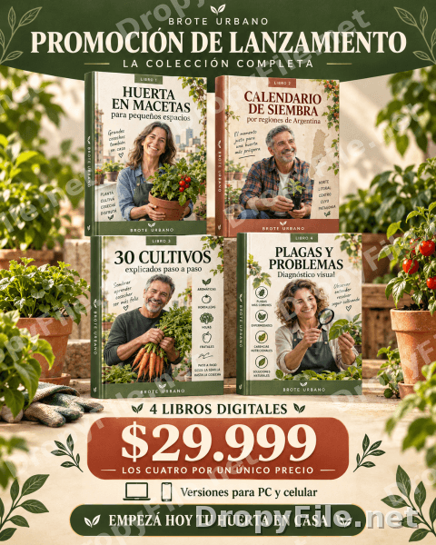 Colección Brote Urbano – 4 libros para crear tu huerta en pequeños espacios — Documentos