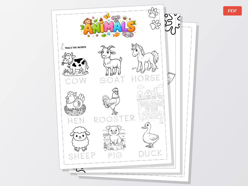 Cuadernillo IMPRIMIBLE de actividades en INGLÉS para niños - imagen 1
