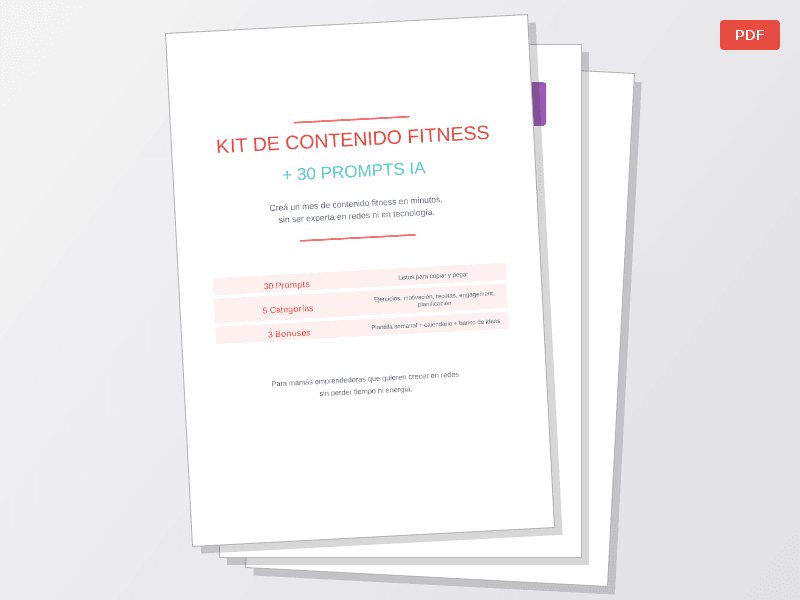 Kit Fitness + 30 Prompts IA: Creá Contenido en Minutos - imagen 1