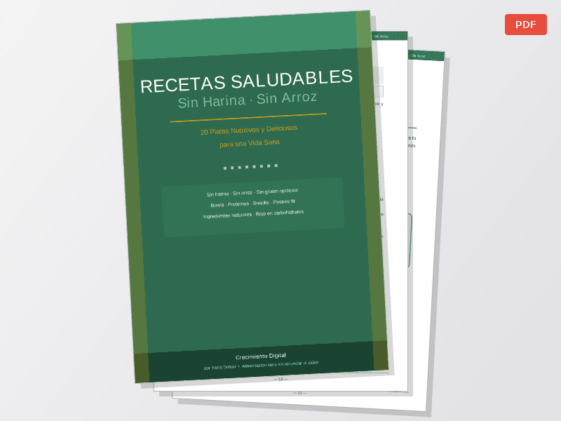 20 Recetas Saludables sin Harinas y Arroz - imagen 1